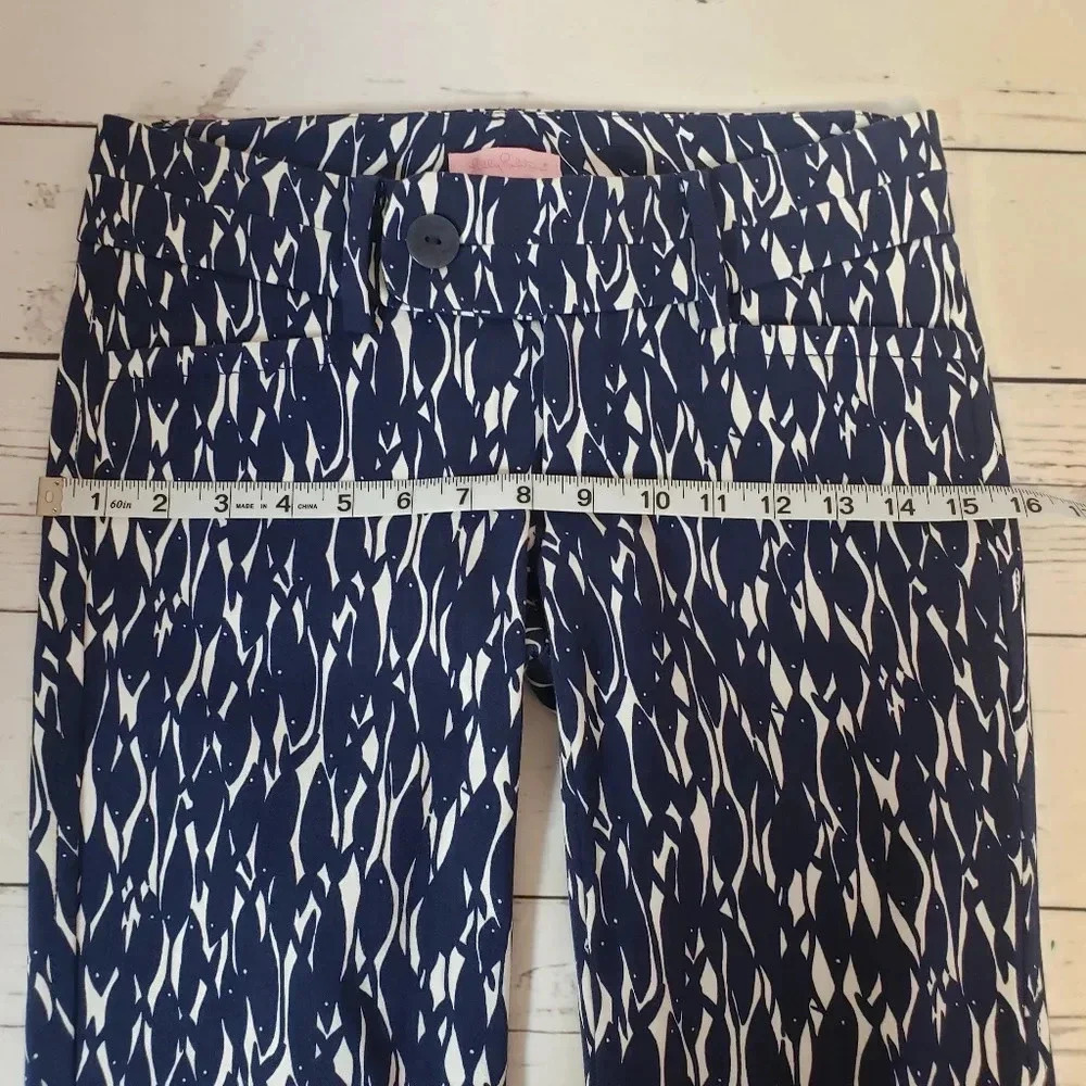 Lilly Pulitzer Sz 0 "New School" Crop Capri Pants - Picture 12 of 12